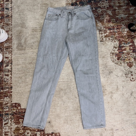 Everlane The Summer Jean Super-Soft Relaxed Ash Grey Size 24 - Picture 4 of 7